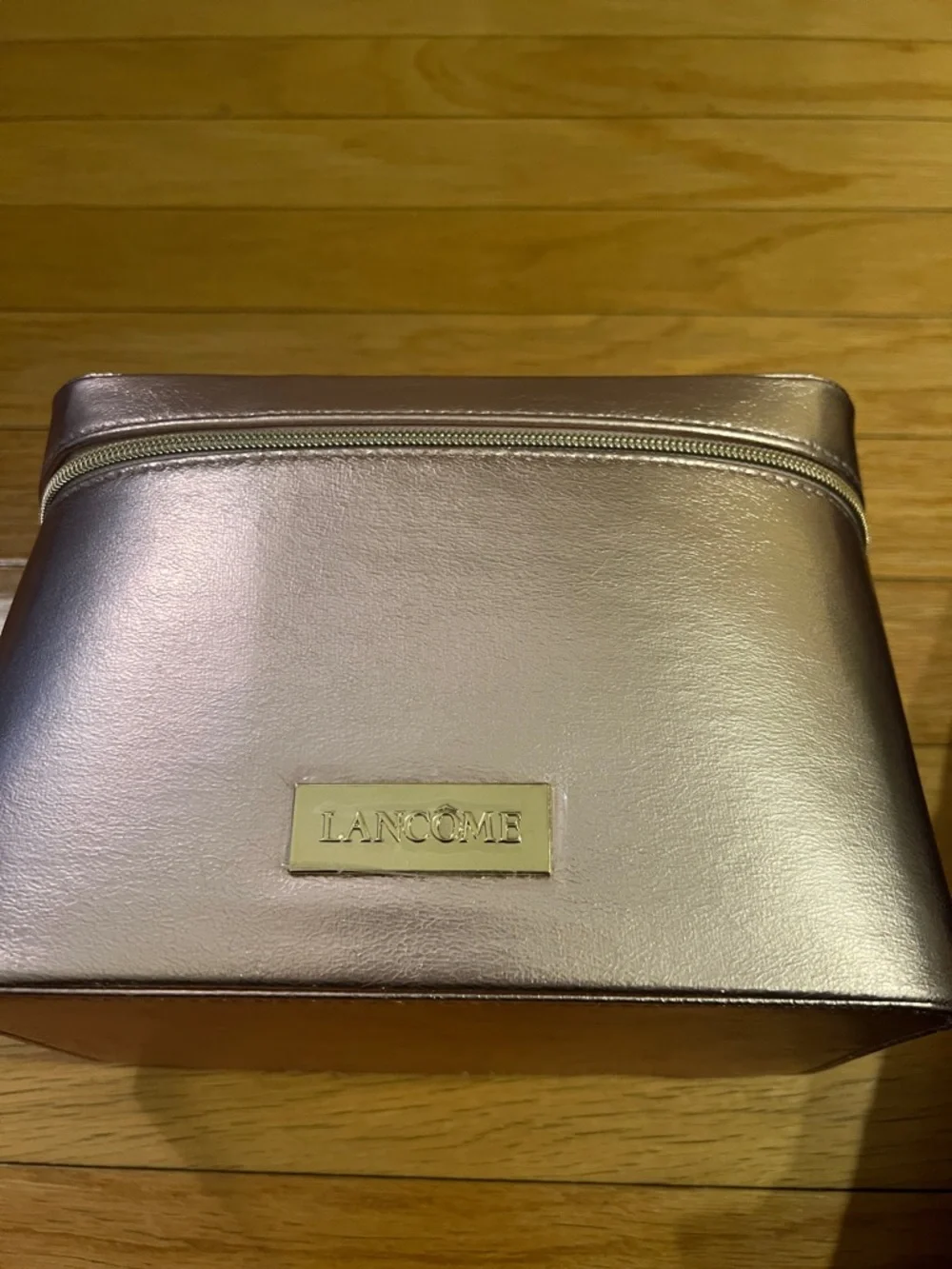 Lancôme Metallic Rose Travel Case NWOT